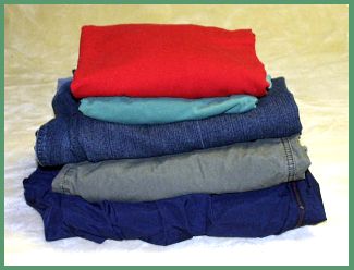 folded pile of clothing